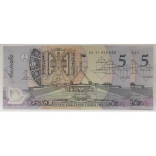 AUSTRALIA 1992 . FIVE 5 DOLLAR BANKNOTES . FRASER/COLE